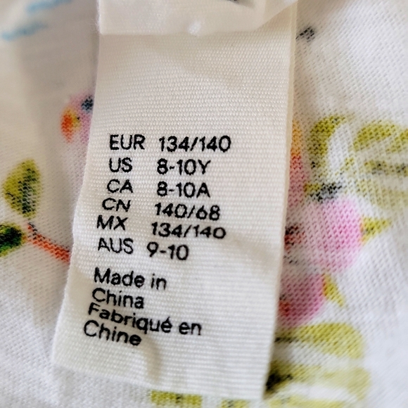 Emma Jayne x H&M Hawaiian Print Romper Tie Straps White 8-10 Years Old - Picture 10 of 13